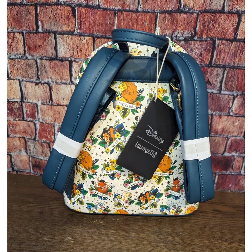 NWT Loungefly Disney Exclusive LF Lion King Tattoo Mini BagPack - Picture 2 of 9